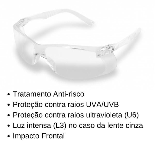 Imagem de Oculos Segurança Proteção Kalipso Lemure Ca 39507