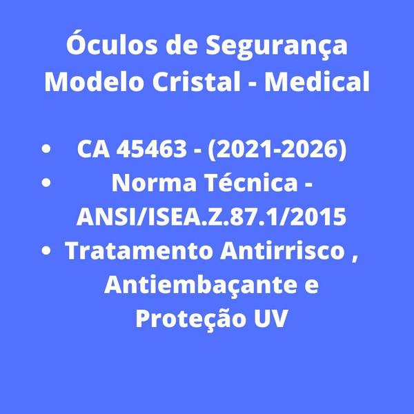 Oculos Segurança Sobrepor Ampla Visão Resistente Epi C/ CA - FMold Imagem de Oculos Segurança Sobrepor Ampla Visão Resistente Epi C/ CA