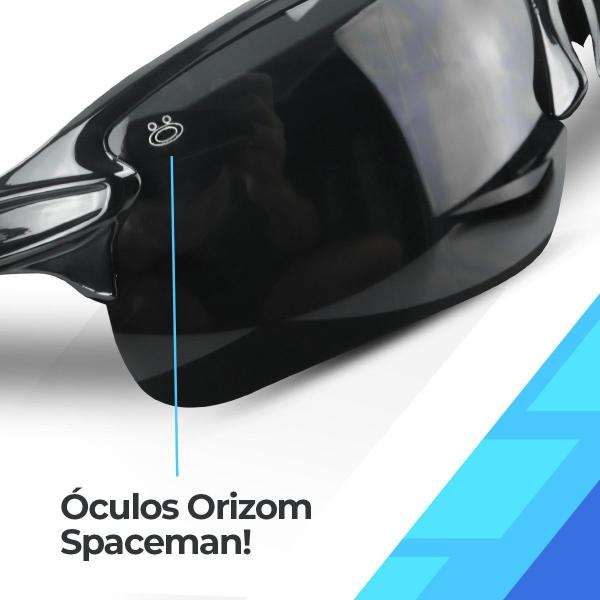 Imagem de oculos sol proteção uv preto masculino esportivo ciclismo lente preta presente original