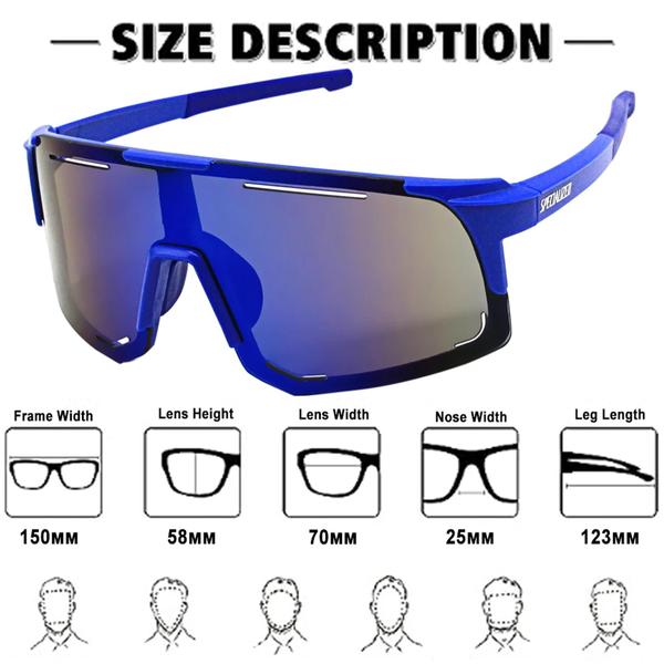 Óculos Sol Specialized Esportivo Ciclismo Polarizado Uv400 Imagem de Óculos Sol Specialized Esportivo Ciclismo Polarizado Uv400