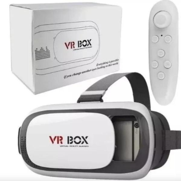 Imagem de Óculos VR Box 2.0 3D Realidade Virtual Android Controle Inclusivo