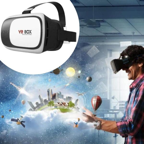 Imagem de Óculos VR Box 2.0 3D Realidade Virtual Celular Controle Filmes