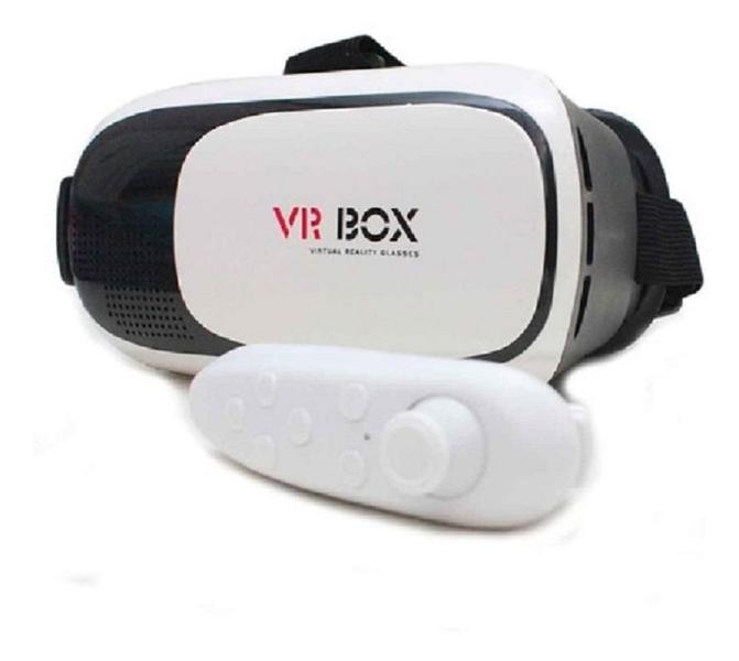 Óculos Vr Box Realidade Virtual Controle Cardboard 3D VR