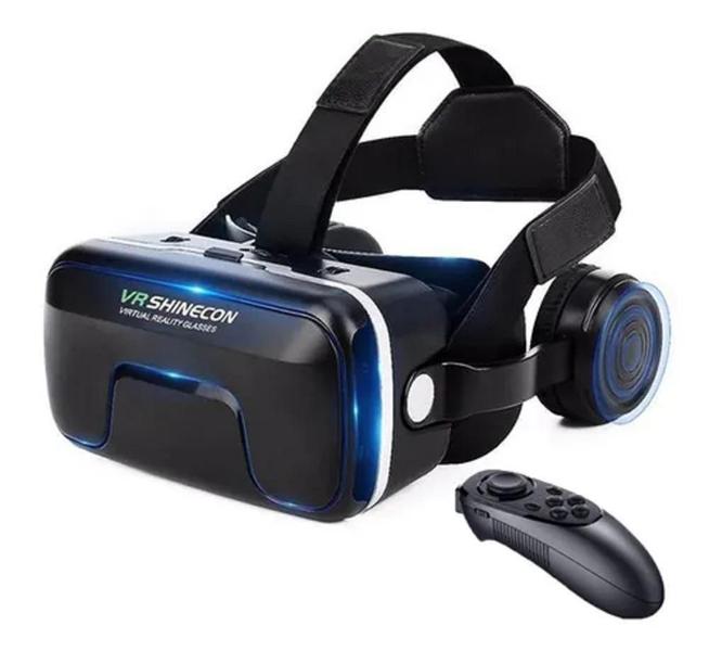 Imagem de Óculos Vr Shinecon Realidade Virtual Bluetooth Controle Fone