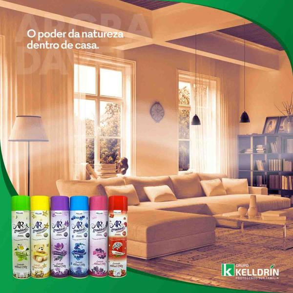 Imagem de Odorizador Aromatizador de Ambientes Ar Gradável Lavanda Kelldrin 400ml