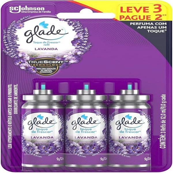 Imagem de Odorizador de Ambiente Spray Glade - Toque de Frescor Refil 12ml 3 Unidades