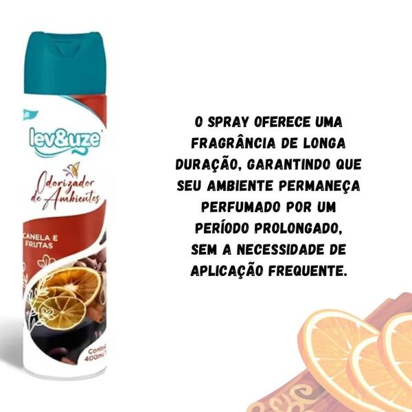 Imagem de Odorizador De Ambientes Canela E Frutas 180g/400ml Lev&uze