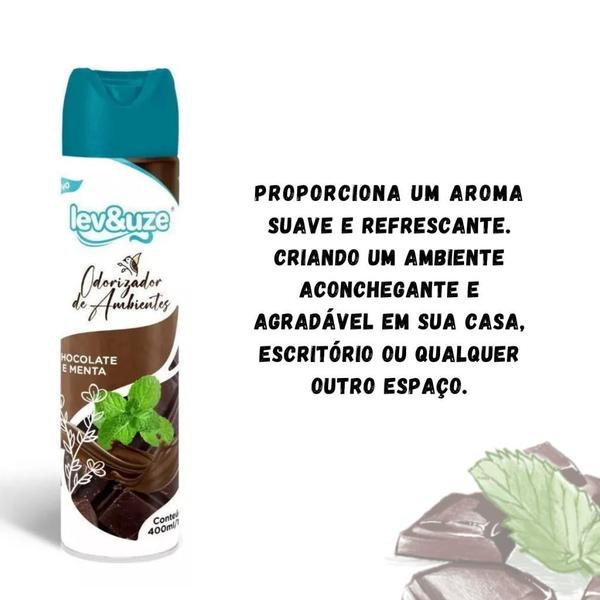 Imagem de Odorizador De Ambientes Chocolate E Menta 180g/400ml Lev&uze