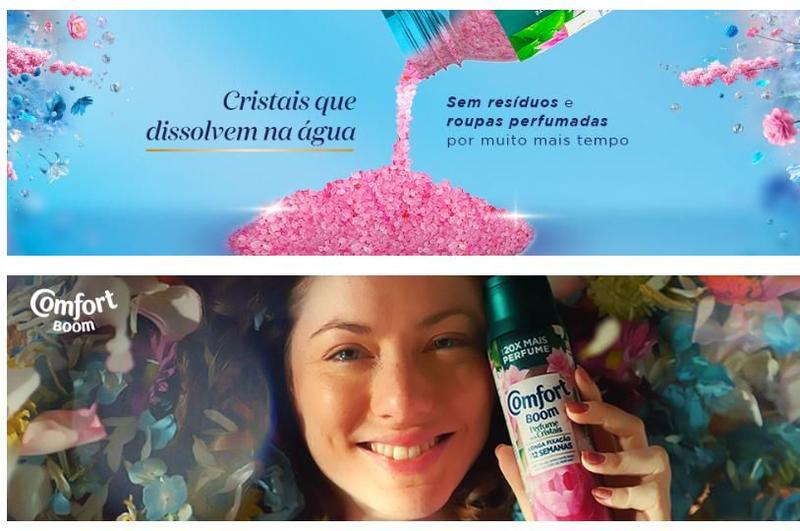 Imagem de Odorizador De Roupas Comfort Perfume Cristais Frescor 275g