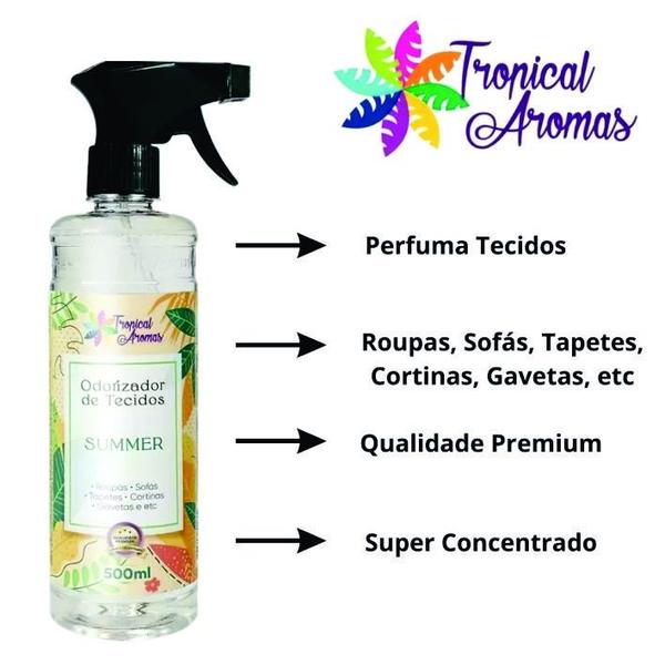 Imagem de Odorizador tecidos spray 500ml tropical aromas summer