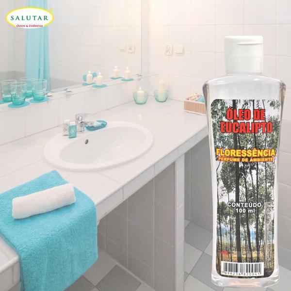 Imagem de Odorizante de Ambiente Eucalipto Citriodora 100 ml, ideal para limpeza, repele mosquitos, Salutar