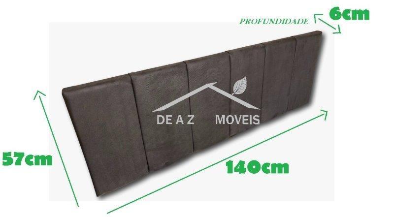 Imagem de Oferta De Cabeceira P/ Cama Box 140cm Modelo Veludo