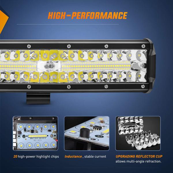 Imagem de Off Road Lights Nilight ZH411-A 12 polegadas 300W para caminhões