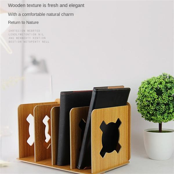 Imagem de Office Supplies Wooden Bookends, Creative Student Bookends,