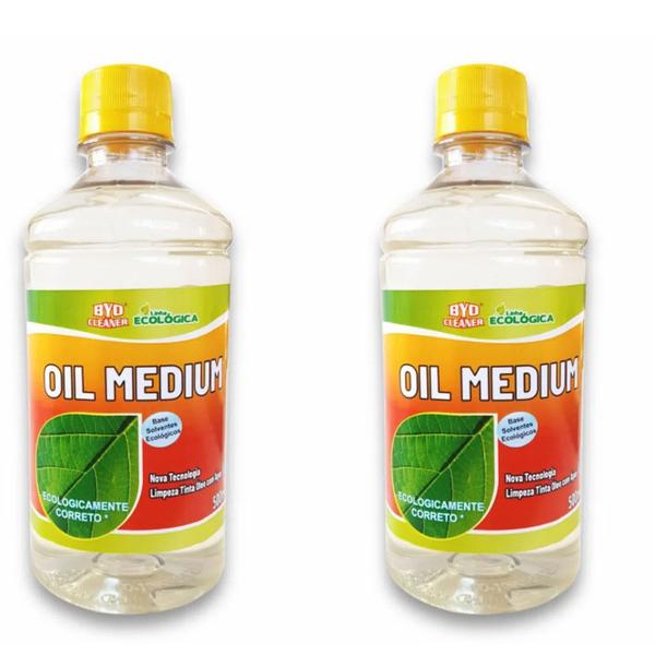 Imagem de Oil Medium Byo Cleaner 500ml Linha Ecológica Kit C/2