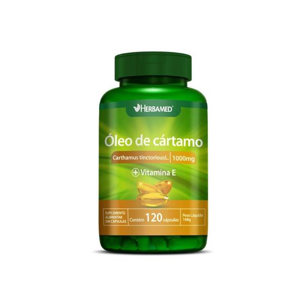 Imagem de Óle de Cártamo + Vitamina E 1000mg 120 Cápsulas Herbamed