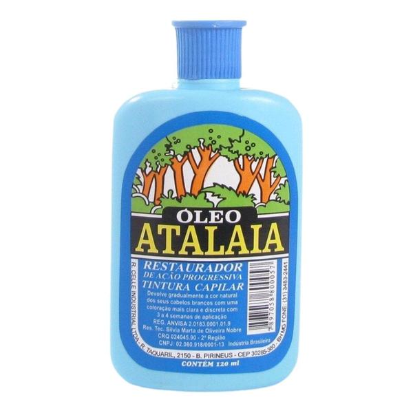 Imagem de Óleo Atalaia Para Cabelo Restaurador Volta Cor Natural Tratamento Capilar Grisalhos 120ml