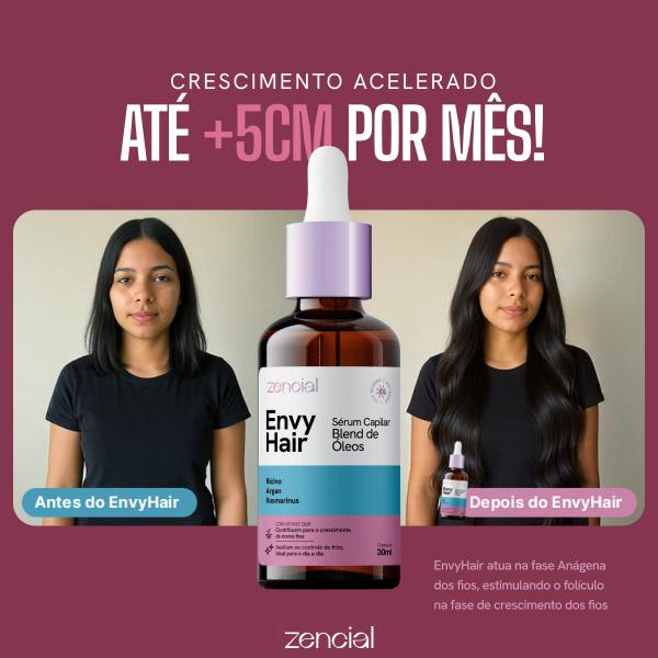 Oléo Capilar Envy Hair Sérum de Crescimento de cabelo - Cuidados