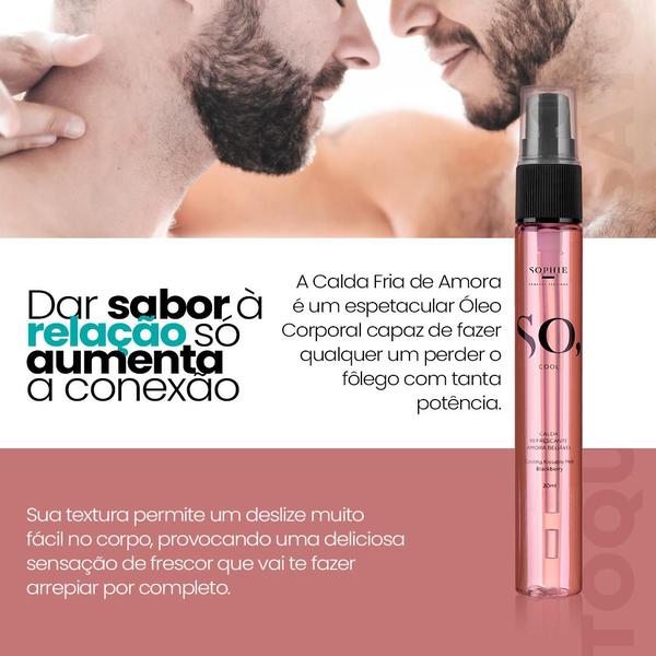 Imagem de Óleo Corporal So Cool Calda Fria Beijável Amora 30ml Sophie Sensual Feelings