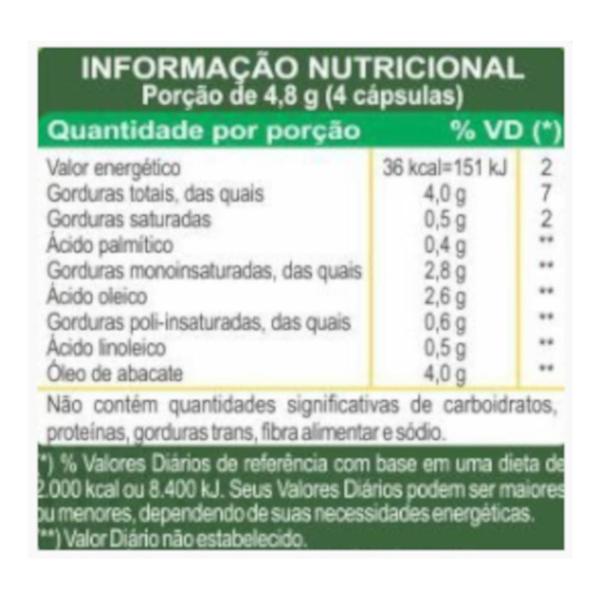 Imagem de Óleo de Abacate 60 cápsulas de 1000mg Kit com 3