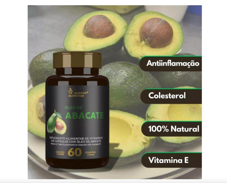 Imagem de Oleo De Abacate Com Vitamina E - 60 Cápsulas