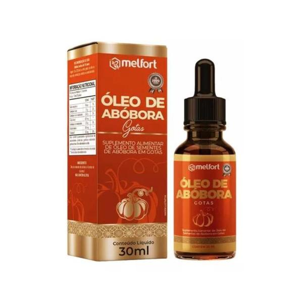 Imagem de Óleo De Abóbora Com Vitamina E em Gotas 30ml Melfort