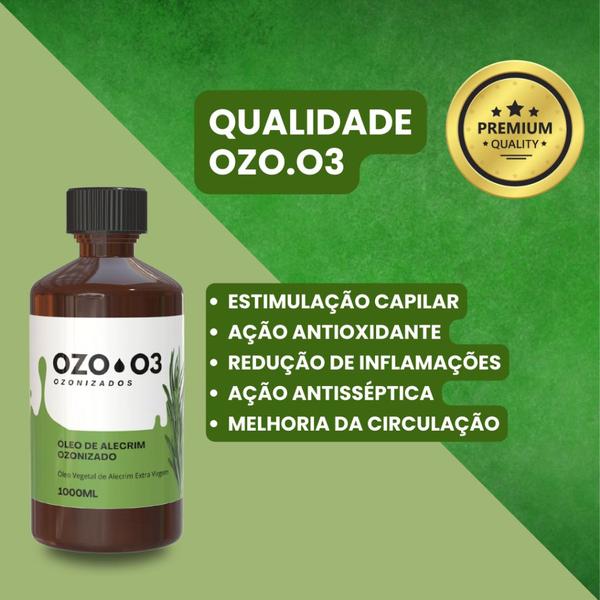 Óleo De Alecrim Ozonizado Com Ozônio Ozo3 1 Litro Tópico Imagem de Óleo De Alecrim Ozonizado Com Ozônio Ozo3 1 Litro Tópico