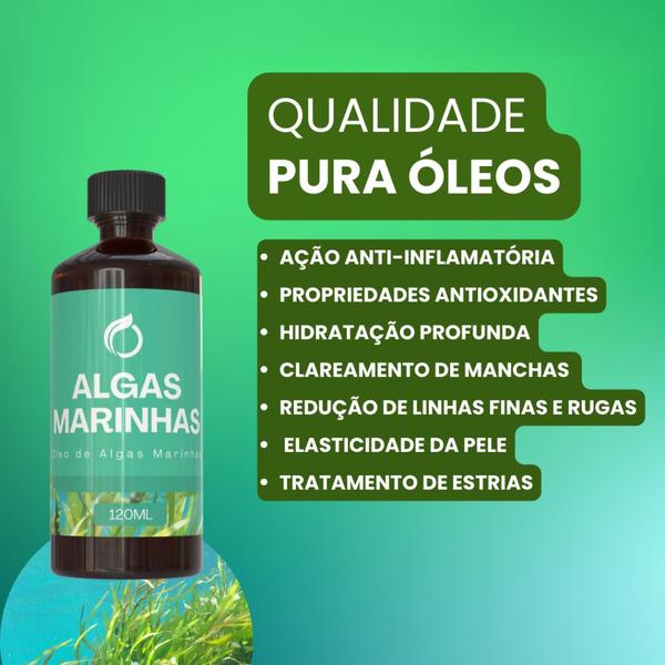 Imagem de Óleo De Algas Marinhas Puro 120ml 100%natural Rico Vitaminas