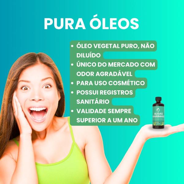 Imagem de Óleo De Algas Marinhas Puro 120ml 100%natural Rico Vitaminas