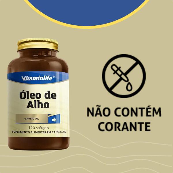 Imagem de Oleo de Alho 120 Capsulas Vitaminlife