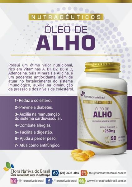 Imagem de ÓLEO DE ALHO 250mg 60 Softcaps - Flora NAtiva