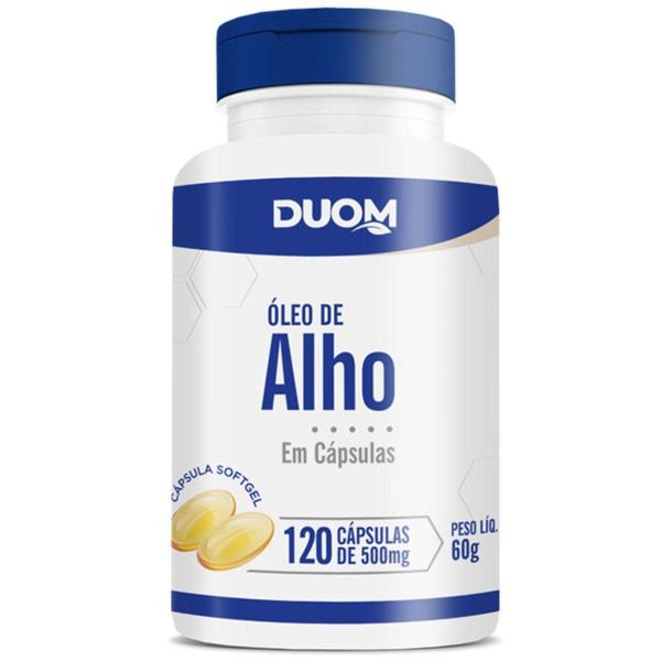Óleo de alho 500mg 120 cápsulas softgel duom Imagem de Óleo de alho 500mg 120 cápsulas softgel duom