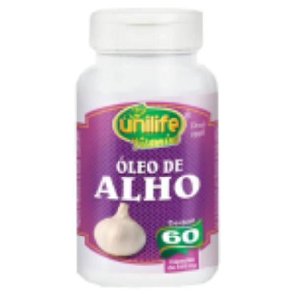 Óleo de Alho 60 Cápsulas de 350mg - Unilife Imagem de Óleo de Alho 60 Cápsulas de 350mg