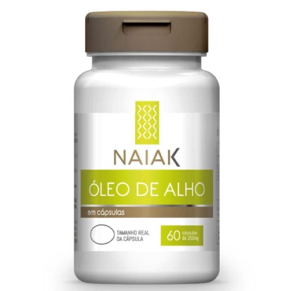 Óleo de Alho Desodorizado 60 Cápsulas Naiak Imagem de Óleo de Alho Desodorizado 60 Cápsulas Naiak