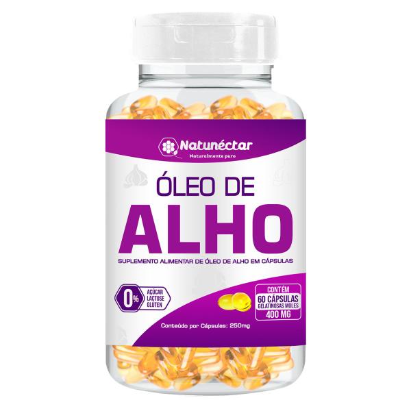 Imagem de Óleo de Alho Suplemento Natural 100% Puro Vegetal Natunectar Total 60 Capsulas Gelatinosa 250mg