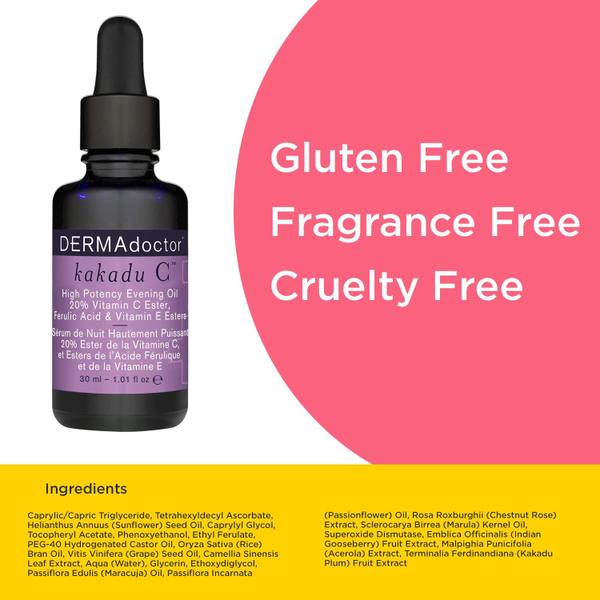 Óleo de alta potência Evening Elixir DermaDoctor Kakadu C Imagem de Óleo de alta potência Evening Elixir DermaDoctor Kakadu C