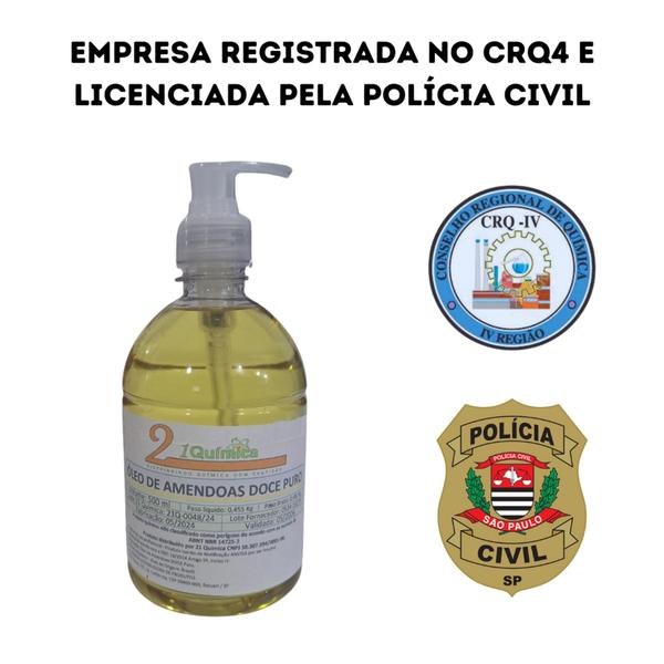 Imagem de Óleo De Amêndoas Doces 500ml Hidratação Profunda 100% Puro