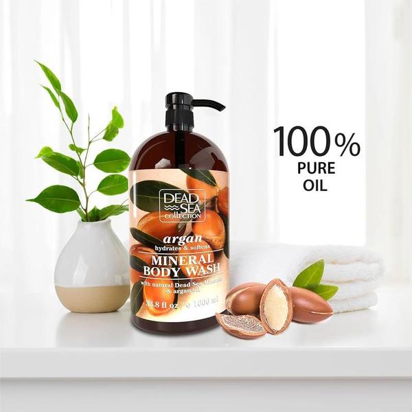 Imagem de Óleo de argão Body Wash Dead Sea Collection 2x2L com bomba