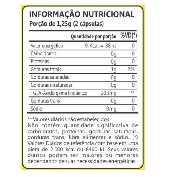 Imagem de Óleo de Borragem 500mg (60 caps) - Padrão: Único