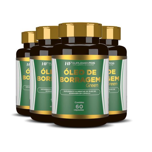 Oleo de borragem green hf suplements 4X60CAPS Imagem de Oleo de borragem green hf suplements 4X60CAPS