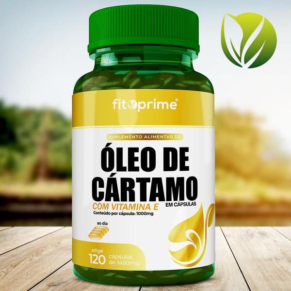 Imagem de Óleo De Cártamo Com Vit E 1000Mg 120Cps Fitoprime