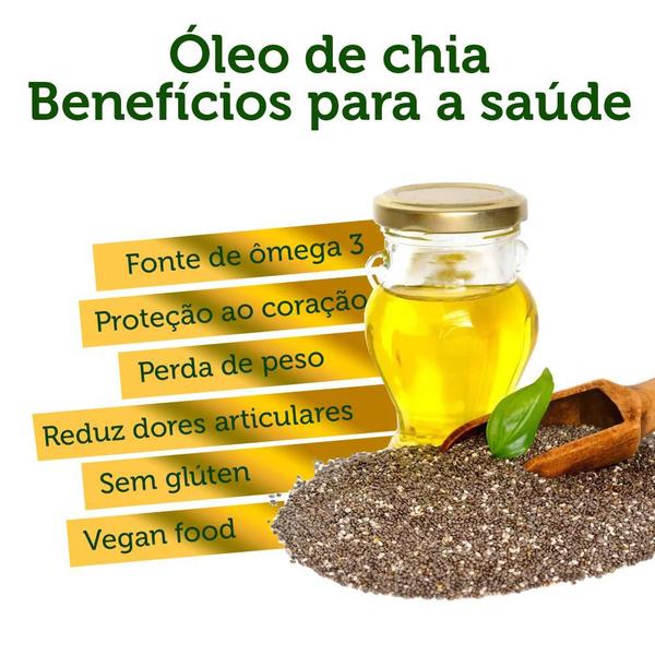 Imagem de Óleo de Chia 100% puro Color Andina 250ml - 2 pacotes