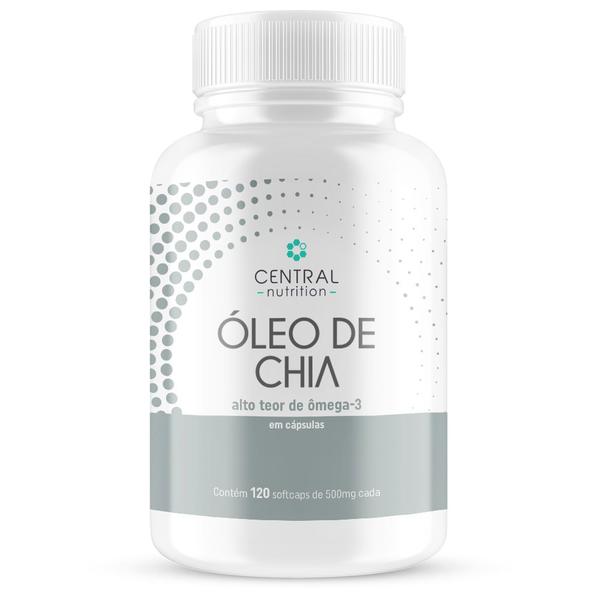 Óleo de Chia Central Nutrition - Pote com 120 softcaps de 500 mg - Central Nutrition Imagem de Óleo de Chia Central Nutrition - Pote com 120 softcaps de 500 mg - Central Nutrition