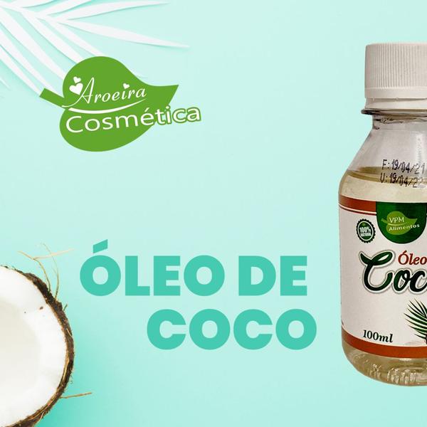 Imagem de Óleo de Coco 100% Natural com 100mL - Aroeira Cosmética - Capilar e Corporal