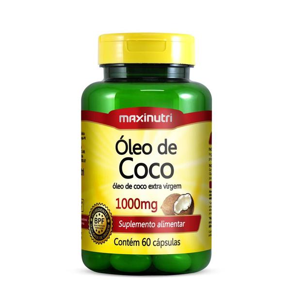 Imagem de Óleo de Coco 1000mg Extra Virgem 60 Cápsulas Maxinutri