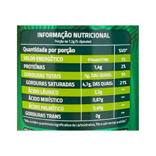 Oleo de coco absolut 120 capsulas Imagem de Oleo de coco absolut 120 capsulas