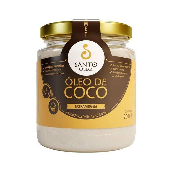 Imagem de Óleo De Coco Extra Virgem 200ml Santo Óleo