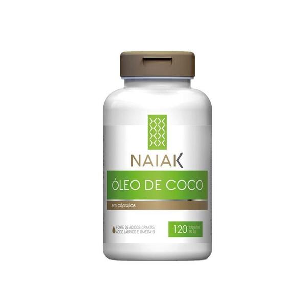 Óleo De Coco Naiak 120 Cápsulas Imagem de Óleo De Coco Naiak 120 Cápsulas