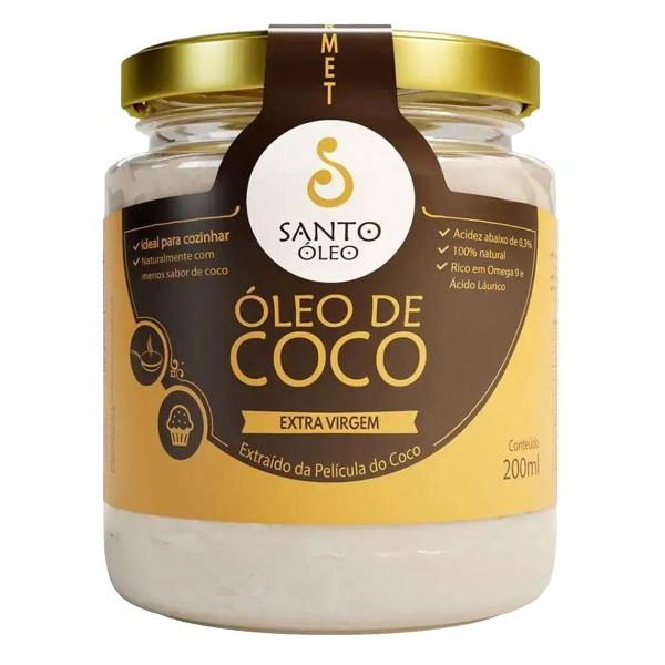 Imagem de Óleo de Coco Santo Óleo Extra Virgem Pote 200ml