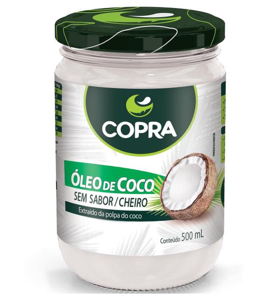 Imagem de Óleo de Coco sem Sabor/Cheiro 500ml Vidro Copra